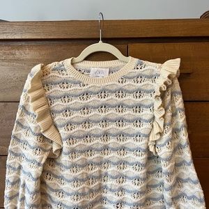 Zara girls knitted pullover sweater